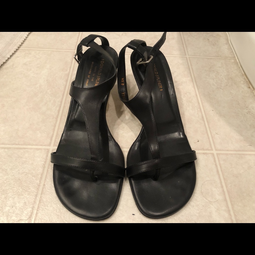 size 8.5 Donald J Planer vintage black heels